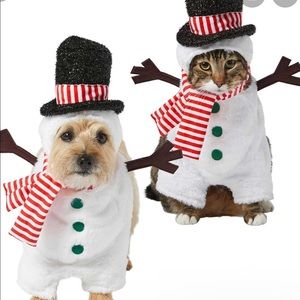 FRISCO Front walking Snowman Outfit Dog and Cat Costume